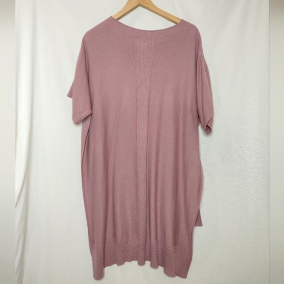 Lululemon Be At Ease Poncho Soft Rose Pink One Size Cashmere Blend Knit - Picture 3 of 7